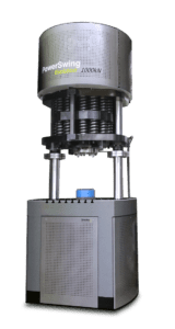 Component testing system with motorized resonance drive.